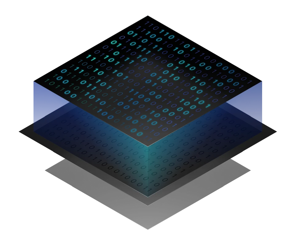 Software mapped into hardware layers
